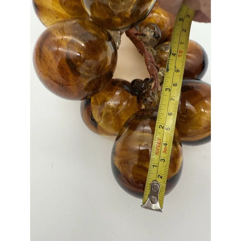 LARGE MCM Lucite Acrylic Grape Cluster Amber XL  Retro Vintage 13” 1 Or 2